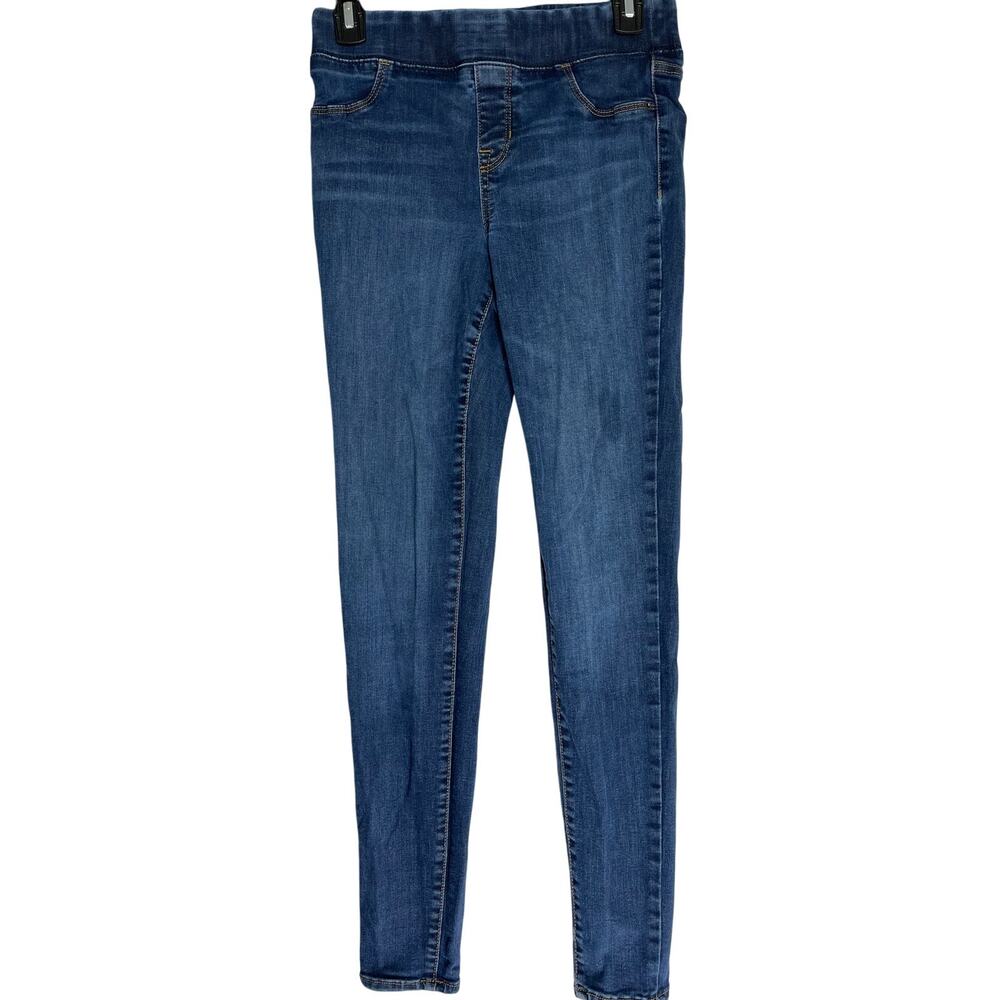 Old Navy Pull On Rockstar Jegging Jeans Womens Size 2 Dark Blue Stretch STAIN